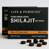 Pure Himalayan Shilajit Dry Drops 180 Counts