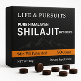 Pure Himalayan Shilajit Dry Drops 90 Counts