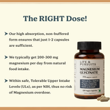 Pure Magnesium Glycinate 775 mg – 120 Vegan Capsules