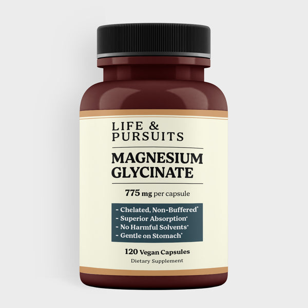 Pure Magnesium Glycinate 775 mg – 120 Vegan Capsules