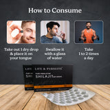 Pure Himalayan Shilajit Dry Drops 90 Counts