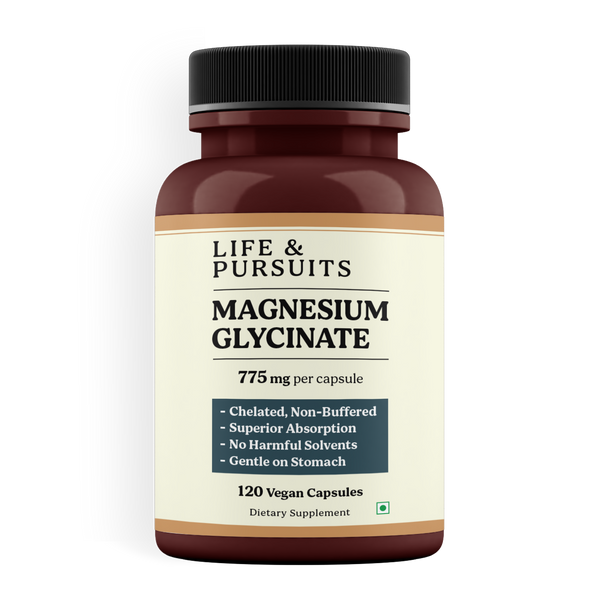 Pure Magnesium Glycinate 775 mg – 120 Vegan Capsules
