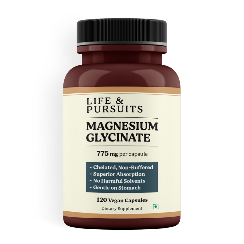 Pure Magnesium Glycinate 775 mg – 120 Vegan Capsules